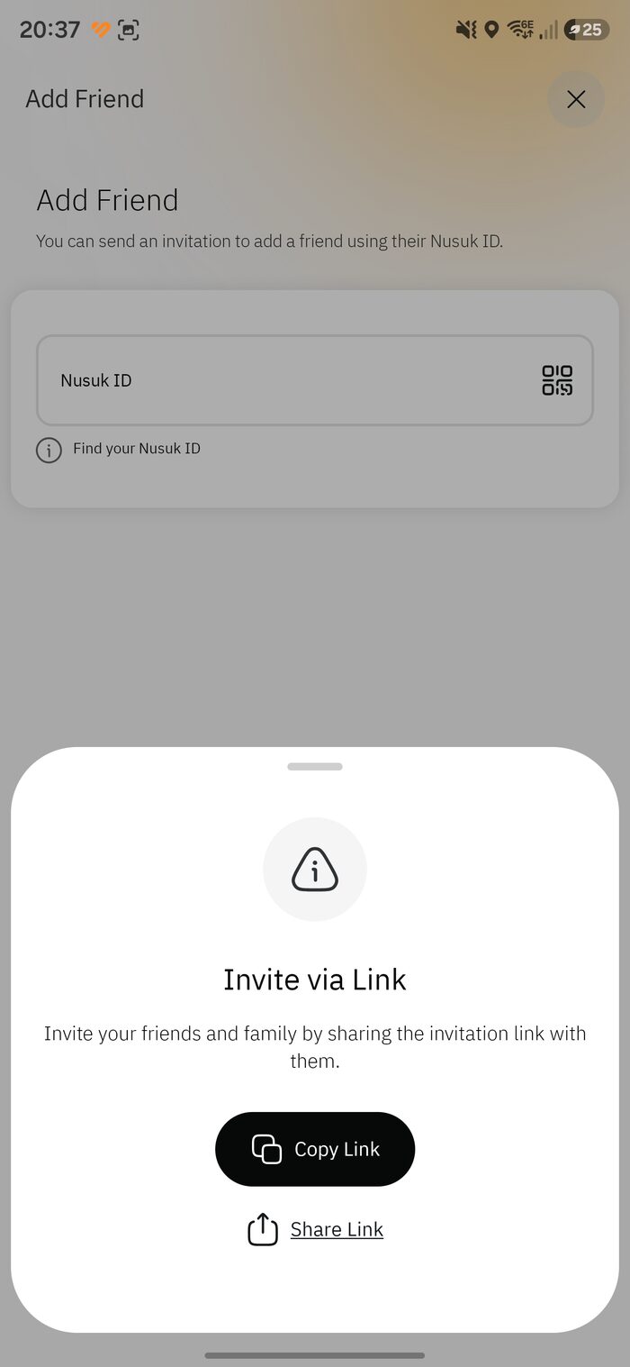 Invite via link