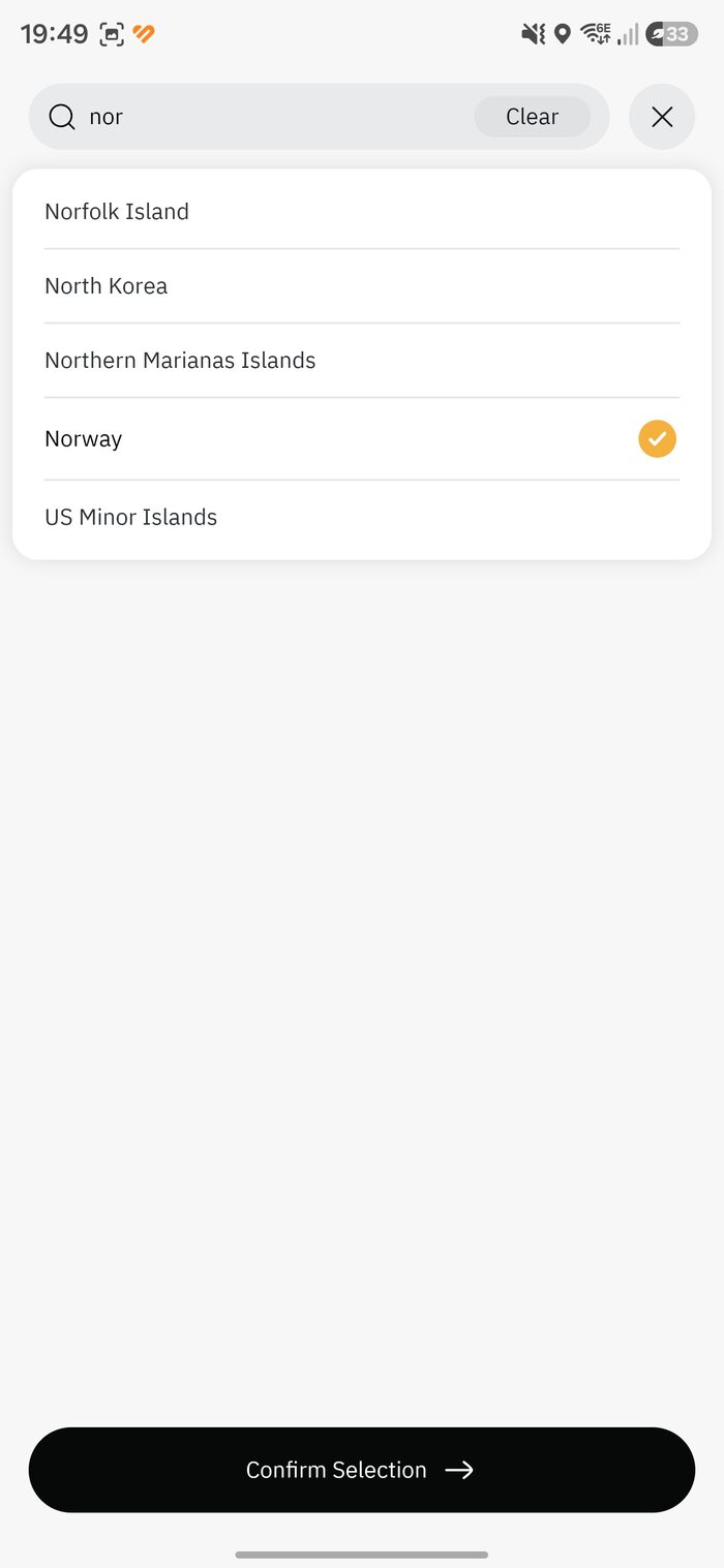 Searching nationality