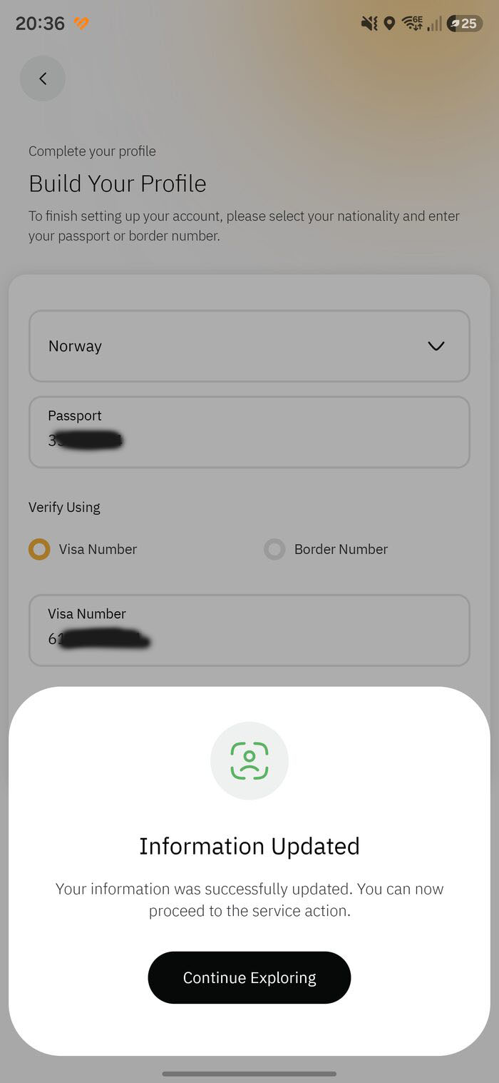 Information Updated success